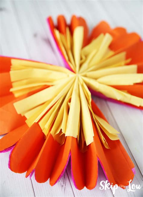 How to Make Tissue Paper Flowers | Skip To My Lou