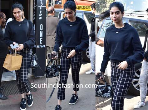 Khushi Kapoor's casual monochrome look! – South India Fashion