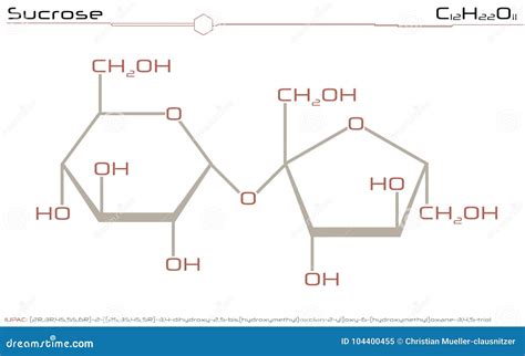 Sucrose Molecule With Chemical Formula Stock Image | CartoonDealer.com ...