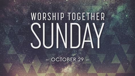 Worship Together Sunday (October 29) | Bible Center Church