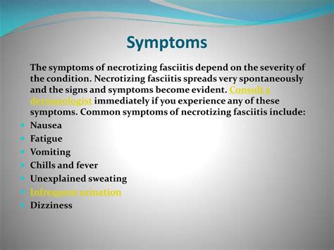 PPT - Necrotizing Fasciitis: Symptoms, Causes, Diagnosis and Treatment PowerPoint Presentation ...