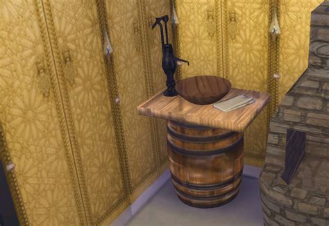 Medieval Bathroom Set by MiraiMayonaka at Mod The Sims 4 » Sims 4 Updates