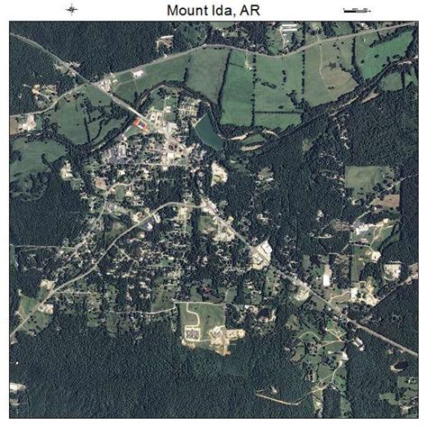 Aerial Photography Map of Mount Ida, AR Arkansas