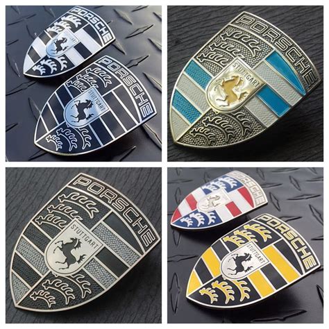 Custom enameled Porsche Hood Crest Badge | Classic porsche, Porsche accessories, Porsche parts