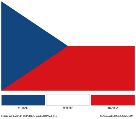 Czech Republic flag color codes