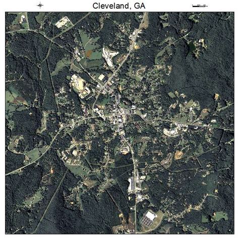 Aerial Photography Map of Cleveland, GA Georgia