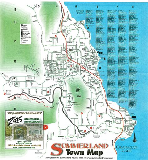 Summerland Town Map - Summerland BC • mappery