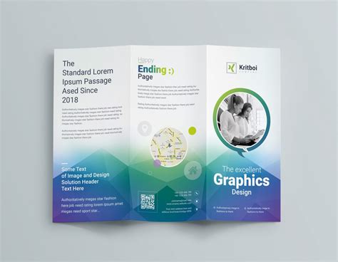 Professional Corporate Tri-Fold Brochure Template 001205 - Template Catalog