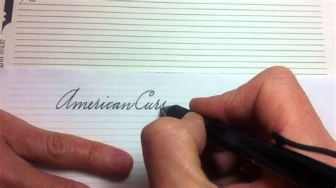 V102 American Cursive Handwriting Workshop - YouTube