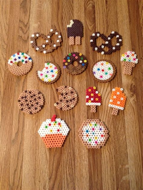 Tea party bead bead snacks - Bügelperlen | Perler bead disney, Diy perler beads, Melty bead patterns