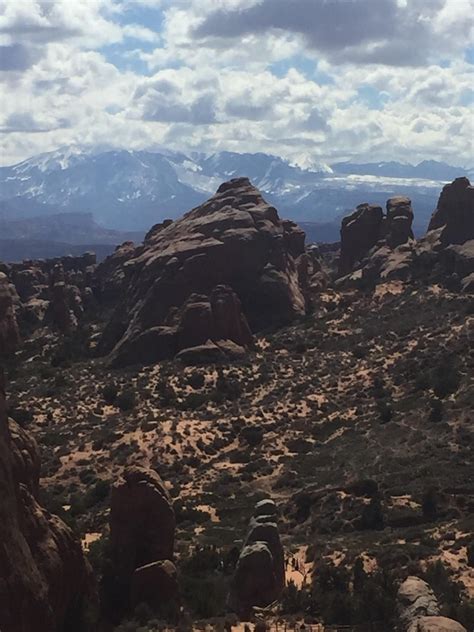 One of my favorite pics from Moab because of the contrast of the desert in the foreground and ...