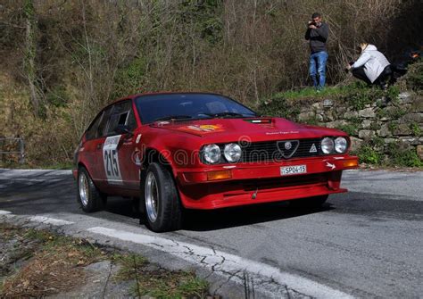 Alfa Romeo Alfetta Gtv Historic Race Car during the Race. Editorial ...