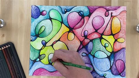 Neurographic Art - YouTube in 2021 | Colored pencil art projects ...