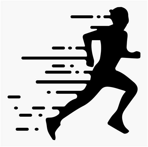 Runner Silhouettes - Transparent Running Vector Png, Png Download - kindpng