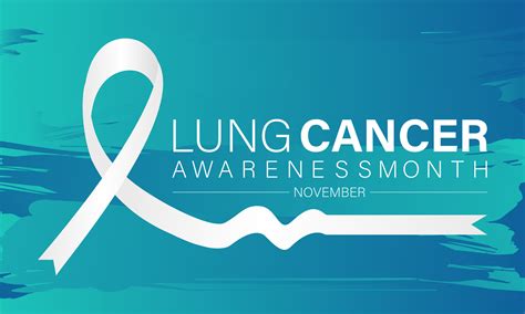 Lung cancer awareness month - November .Banner, poster, card ...