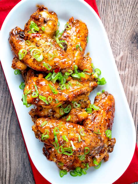 Thai Chicken Wings Oven Baked & Sticky - Krumpli