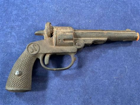 Antique Vintage Toy Revolver Cap Gun Pistol - National WILD WEST | #3821587117