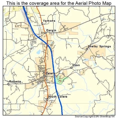 Aerial Photography Map of Calera, AL Alabama