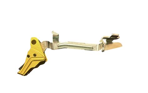 Billet Aluminum Adjustible Gold Trigger, Factory Assembled For Glock 17 ...