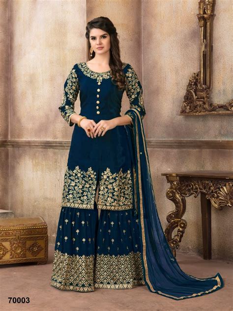 Shop Sharara Suits Aanaya 70000 Online | ArtistryC Fashion Store | Dress materials, Sarara dress ...