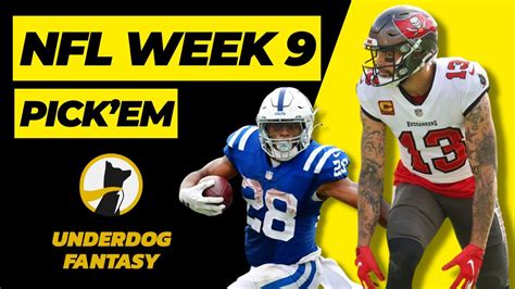 NFL Week 9 Best Player Picks on Underdog Fantasy | NFL Week 9 Pick'em ...