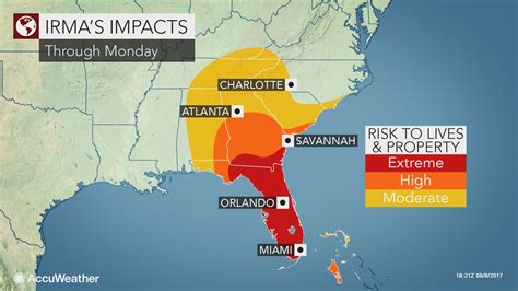 Hurricane Irma to lash Georgia to the Carolinas with damaging winds ...