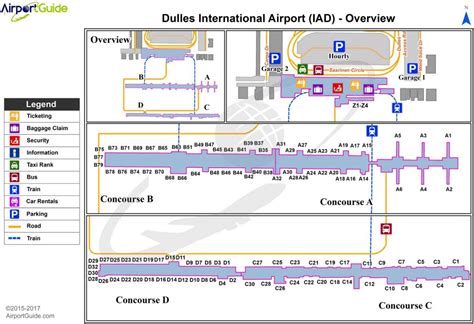 Dulles terminal map - Dulles airport terminal map (District of Columbia - USA)