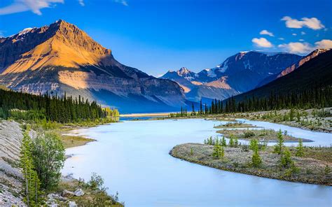 Earth, River, Canada, Landscape, Mountain, Nature, Sky, HD wallpaper | Peakpx