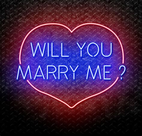 Will You Marry Me Neon Sign For Sale // Neonstation