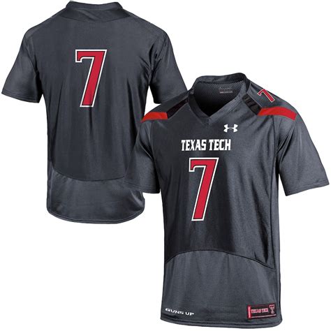 Under Armour No.7 Texas Tech Red Raiders Gray Replica Football Jersey