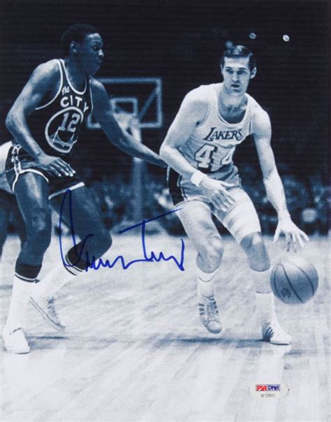 Jerry West Signed Los Angeles Lakers 8.5x11 Photo (PSA COA)