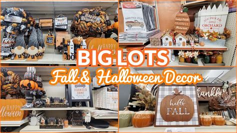 BIG LOTS HALLOWEEN 🎃👻 FALL DECOR 🍁🍂 NEW FINDS 🍁🎃 SHOP WITH ME - YouTube