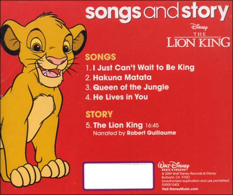 Lion King: Songs and Story CD (Disney Songs and Story CDs) | Rounder Records