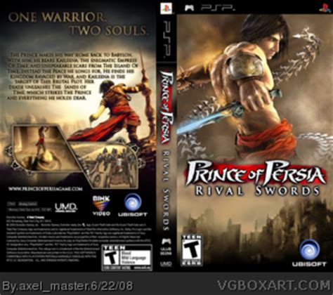 Prince Of Persia: Rival Swords PSP Box Art Cover by axel_master