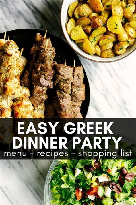 Throw an authentic Greek dinner party for a small group with this fully planned Greek menu. This ...