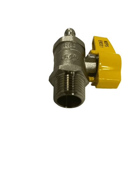 BALL VALVE WITH NOZZLE 1/2" MALE NPT - GAS EQUIPMENT SUPPLIER | GECO ...