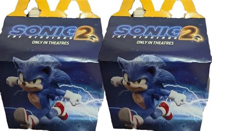 Sonic Movie 2 McDonald's Happy Meal Box Design - YouTube