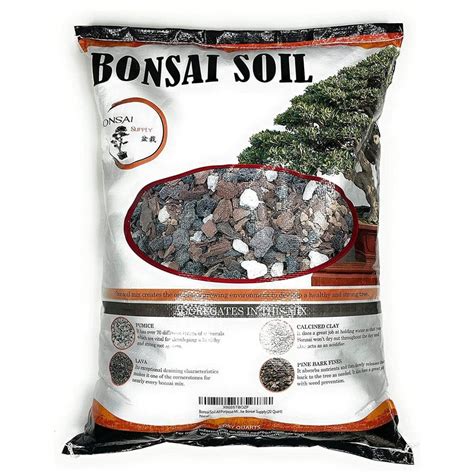 The Bonsai Supply 20 qt. Bonsai Soil Mix Fast Draining Coarse Blend for All Bonsai Varieties ...