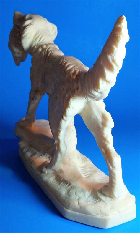 Vintage A. Santini Irish Setter ~ Retriever Hunting Dog & Pheasant Sculpture | eBay