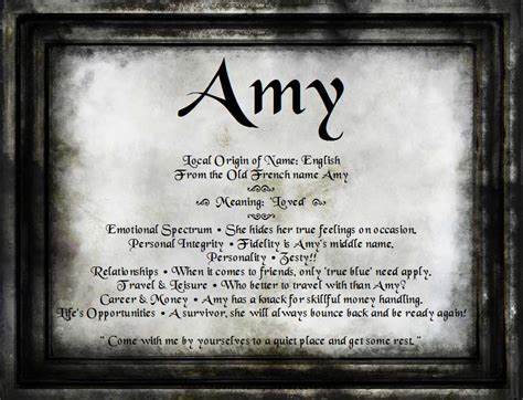 That's Amy | Amy name, Names with meaning, Meant to be