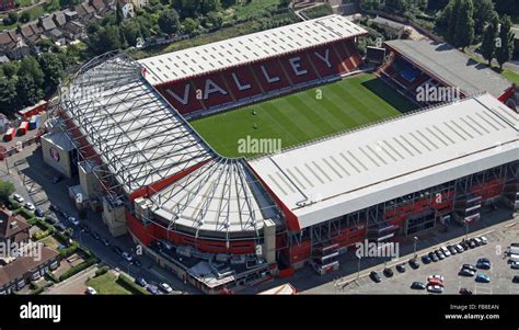 aerial view of Charlton Athletic football stadium The Valley in East ...