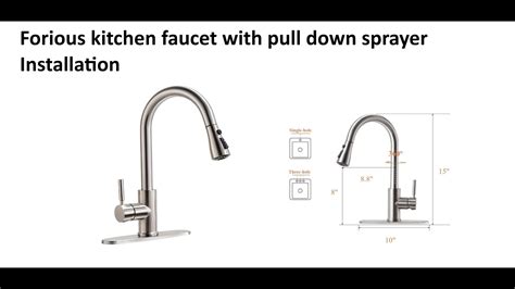 Kitchen Faucet With Pull Down Sprayer Installation - YouTube