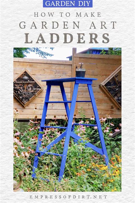 How to Build a Simple Garden Art Ladder