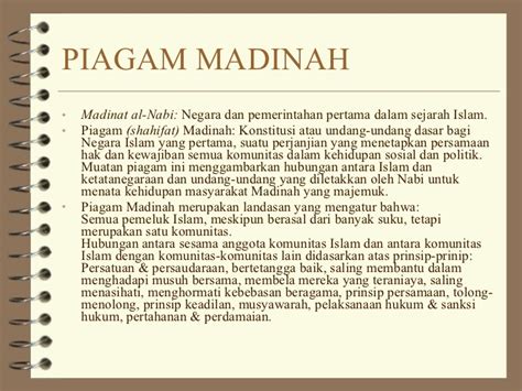 Isi Pokok Piagam Madinah