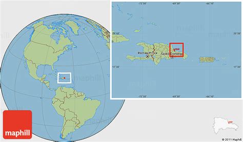 Savanna Style Location Map of Samana