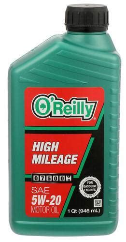 O'Reilly Synthetic Blend High Mileage Motor Oil 5W-20 1 Quart 80083