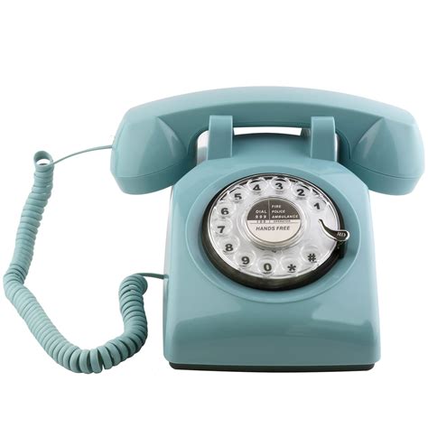 Buy Sangyn Retro Rotary Dial Phone 1960s Style Vintage Telephone Old-Fashioned Desk Landline ...