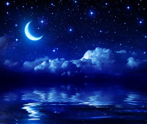 Night crescent moon Stock Photo 02 free download