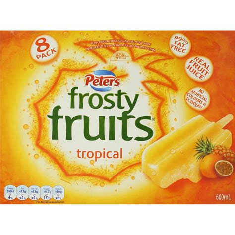 Peters Frosty Fruits Tropical 8pk 600ml | Woolworths