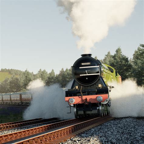 LNER A3 Flying Scotsman on a Banked Curve - Works in Progress - Blender Artists Community